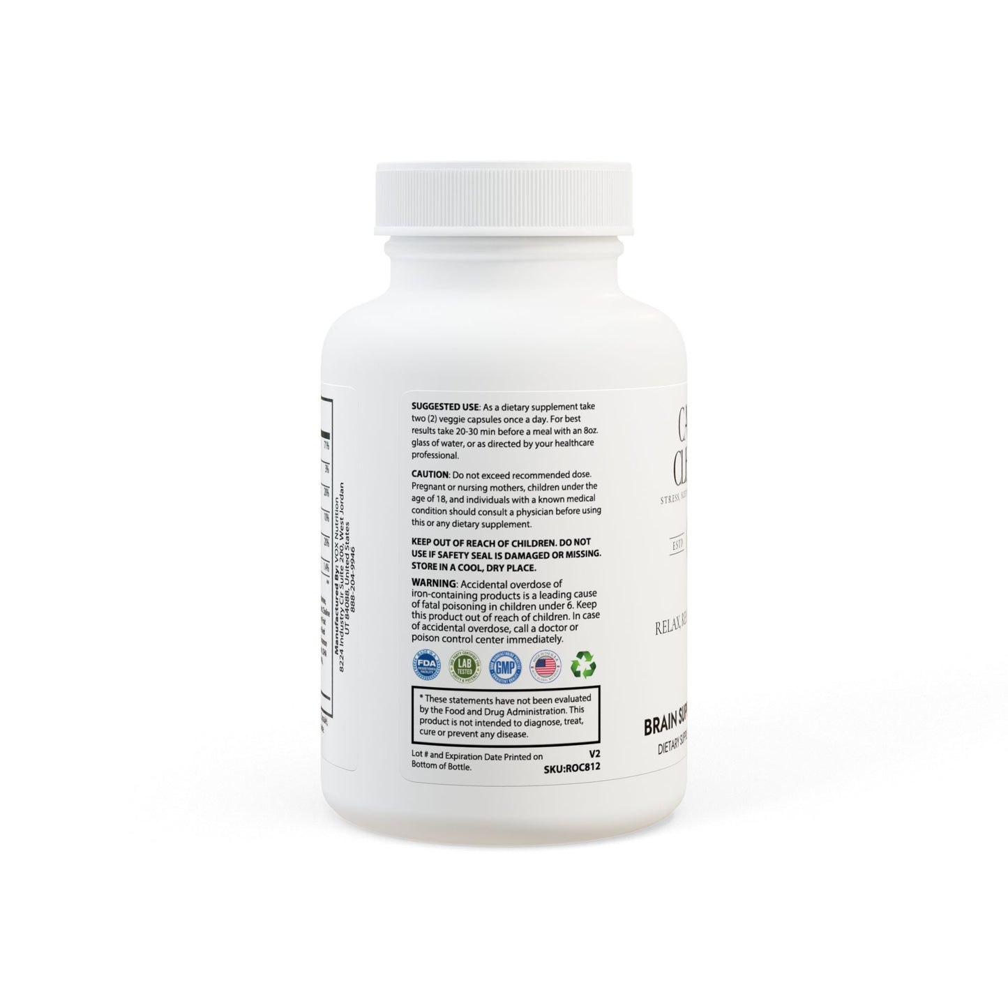 Caviar Cleanse Brain Support Complex Supplement (60 Capsules)