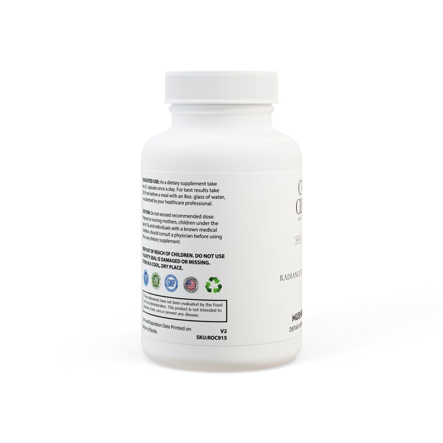 Caviar Cleanse Mushroom Blend Supplement (60 Capsules)