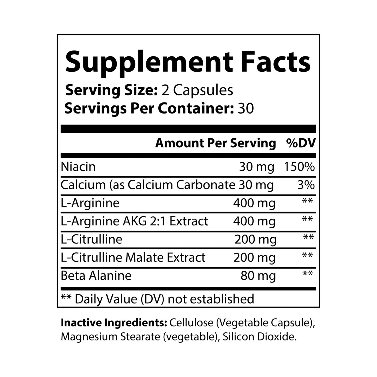 Caviar Cleanse L-Arginine Supplement (60 Capsules)