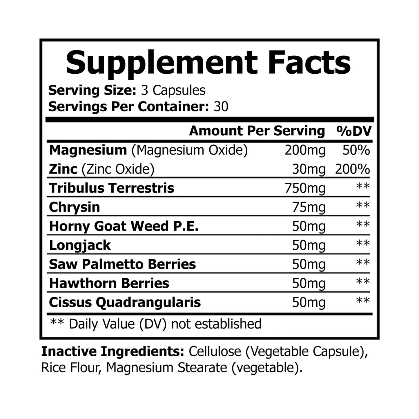 Caviar Cleanse Magnesium Zinc Supplement (90 Capsules)