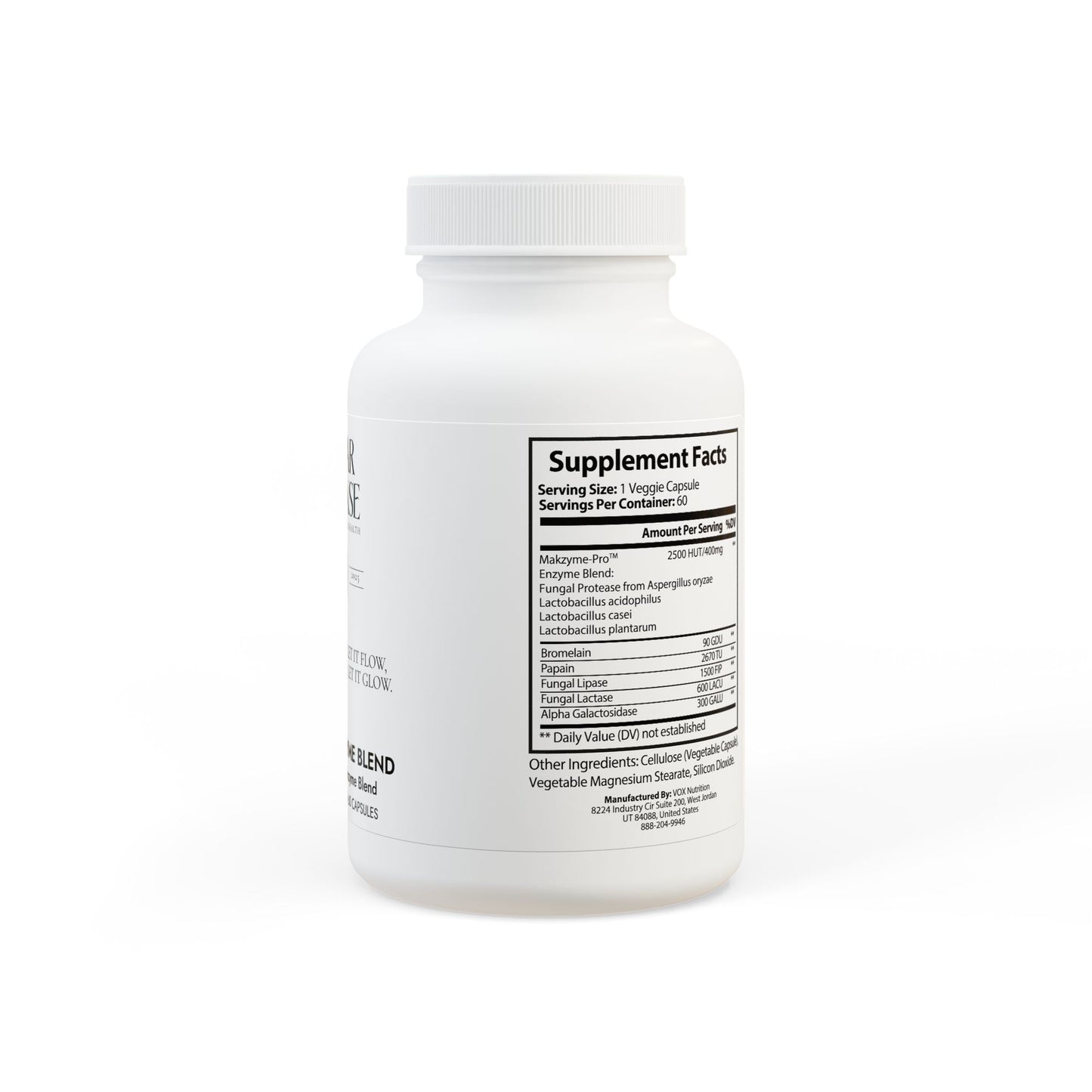 Caviar Cleanse Digestive Enzyme Blend Supplement (60 Capsules)