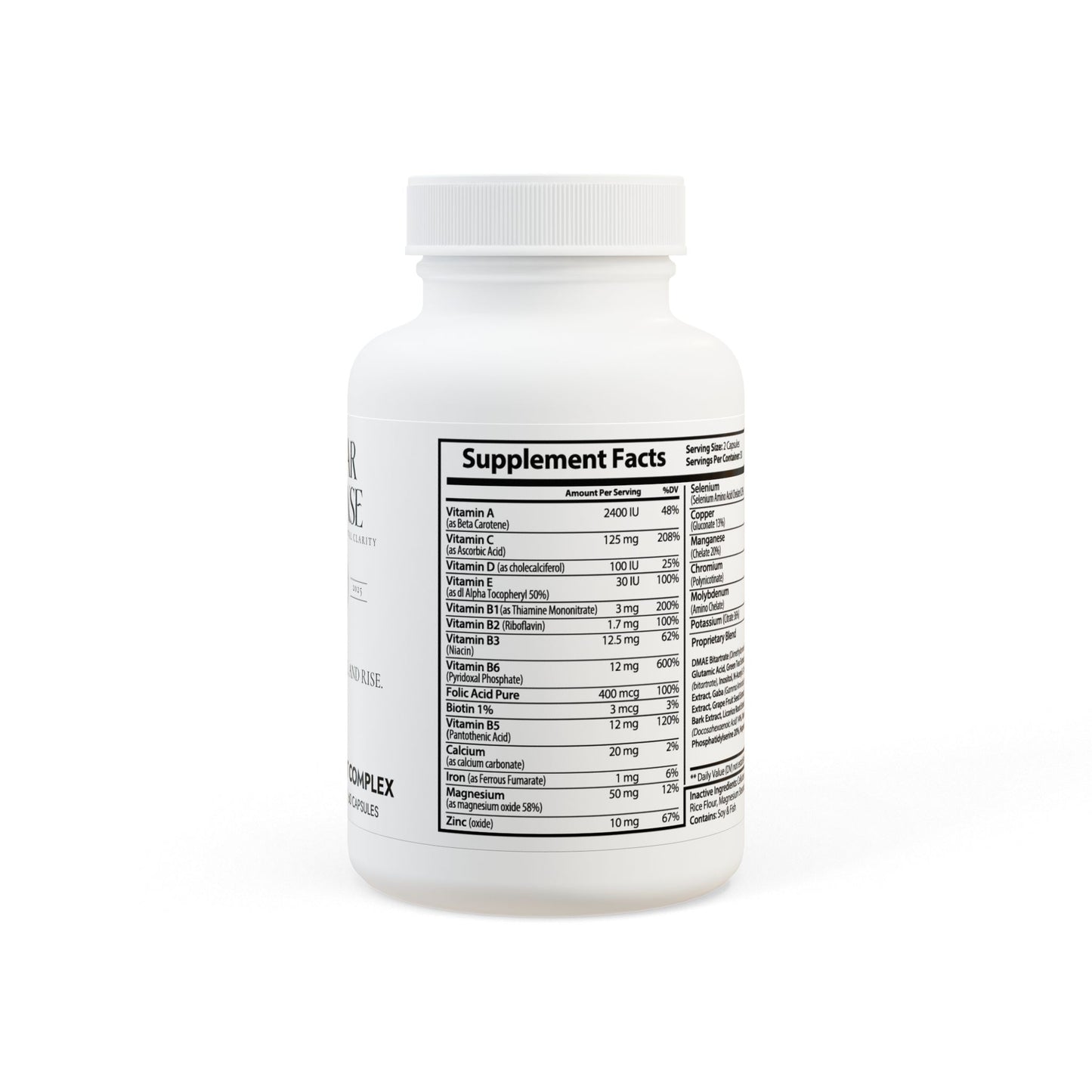 Caviar Cleanse Brain Support Complex Supplement (60 Capsules)