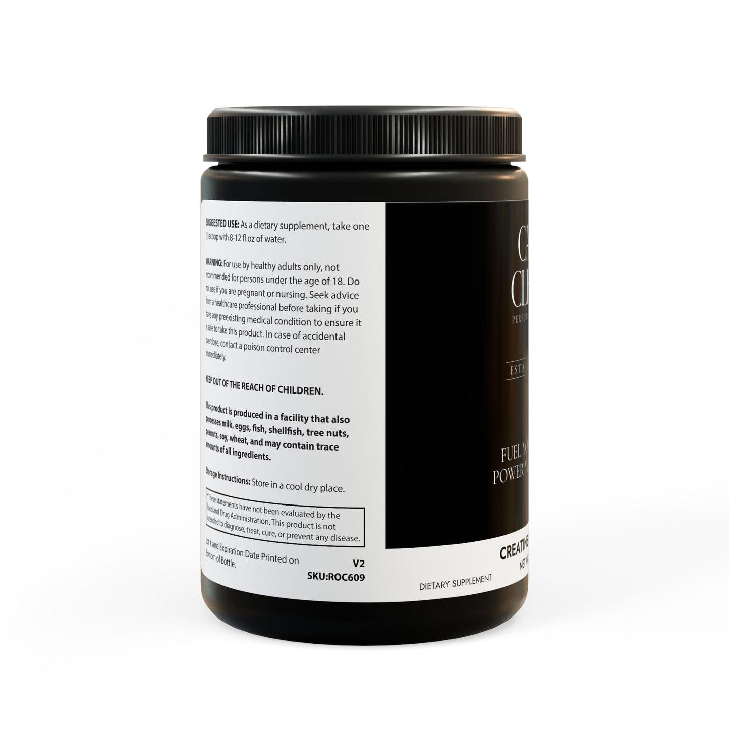 Caviar Cleanse Creatine Monohydrate Supplement (300g, 10.58oz)