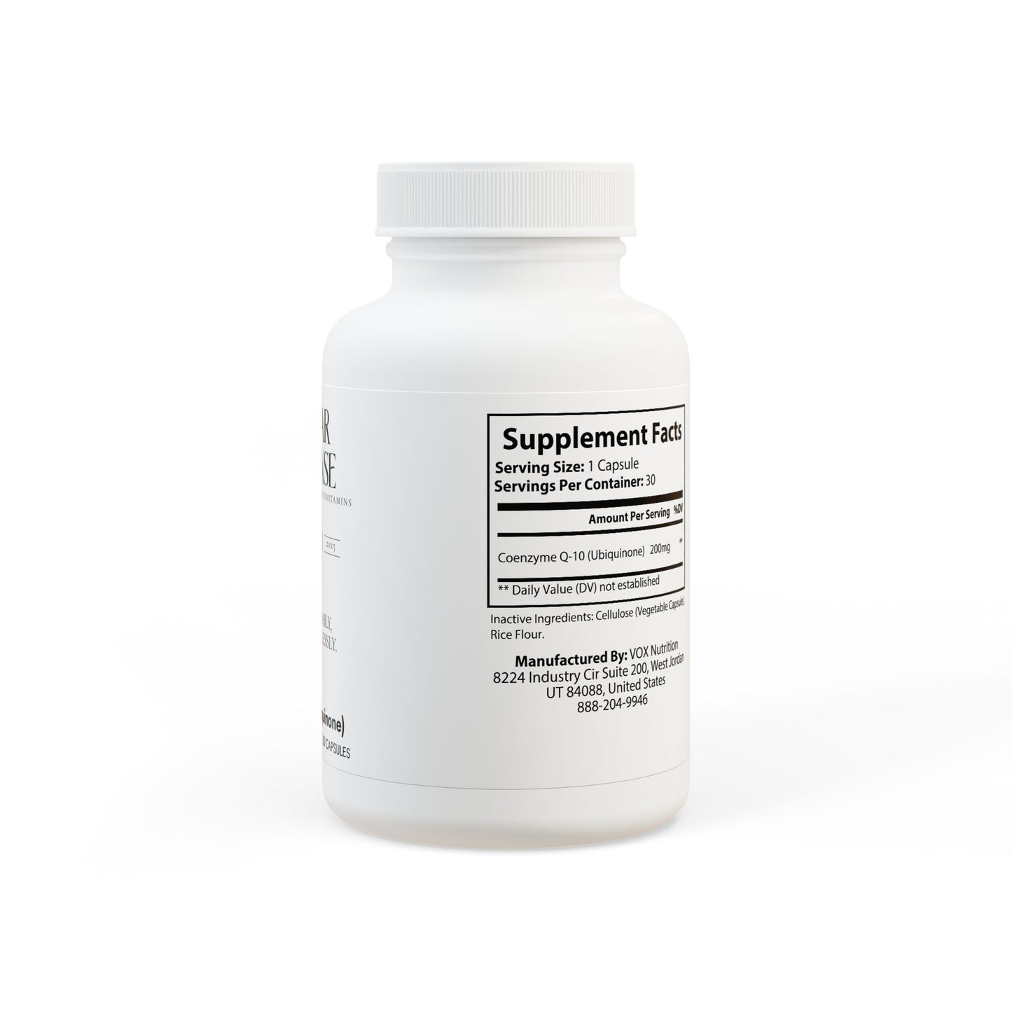 Caviar Cleanse CoQ10 (Ubiquinone) Supplement (30 Capsules)
