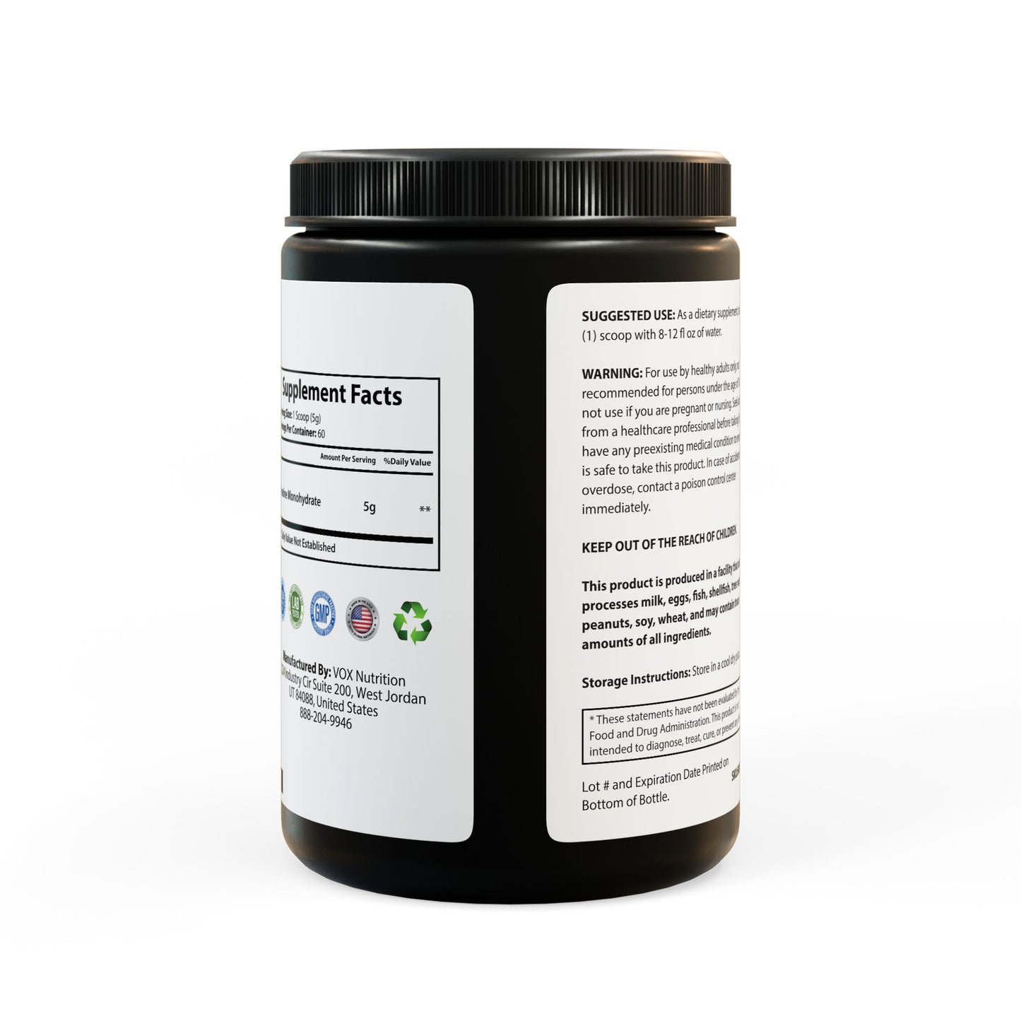 Caviar Cleanse Creatine Monohydrate Supplement (300g, 10.58oz)