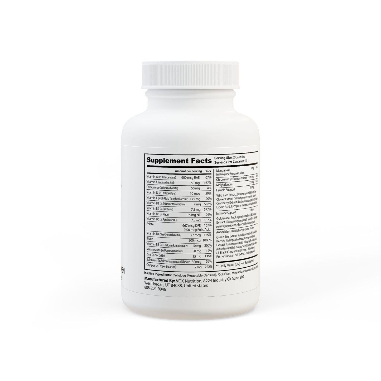 Caviar Cleanse Multivitamin for Women Supplement (60 Capsules)