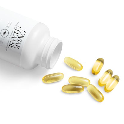 Caviar Cleanse Omega 3 Fish Oil Supplement (60 Softgels)