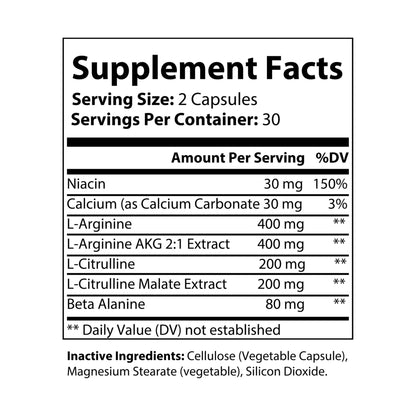 Caviar Cleanse L-Arginine Supplement (60 Capsules)