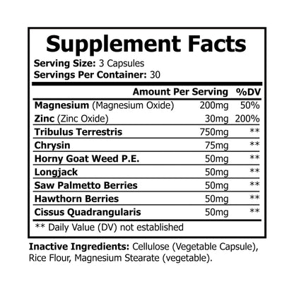 Caviar Cleanse Magnesium Zinc Supplement (90 Capsules)