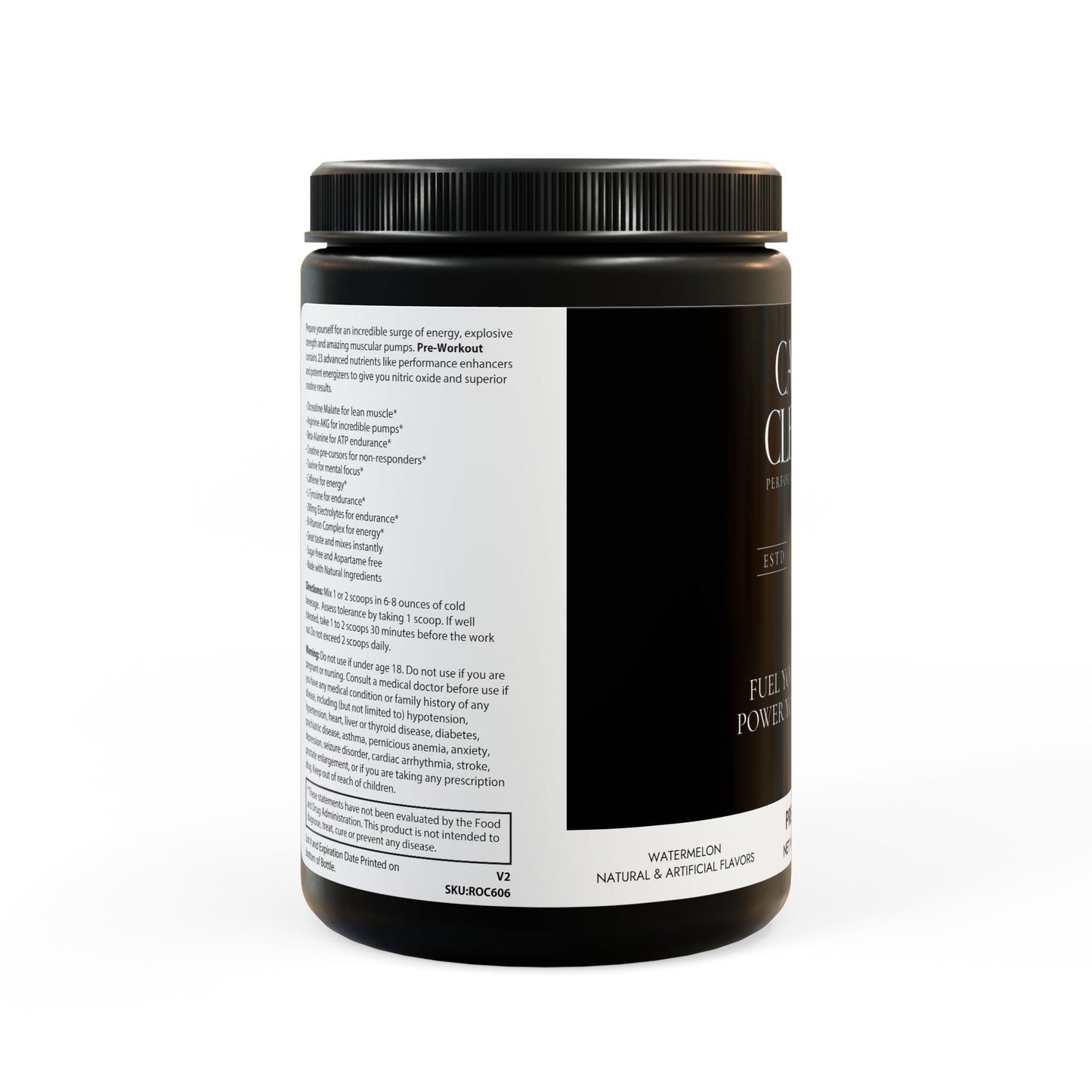 Caviar Cleanse Pre-Workout Supplement, Watermelon (300g, 10.58oz)