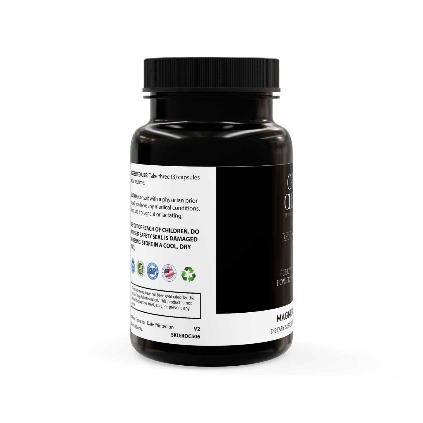 Caviar Cleanse Magnesium Zinc Supplement (90 Capsules)