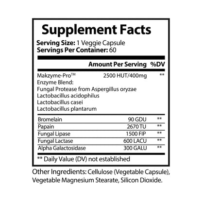 Caviar Cleanse Digestive Enzyme Blend Supplement (60 Capsules)