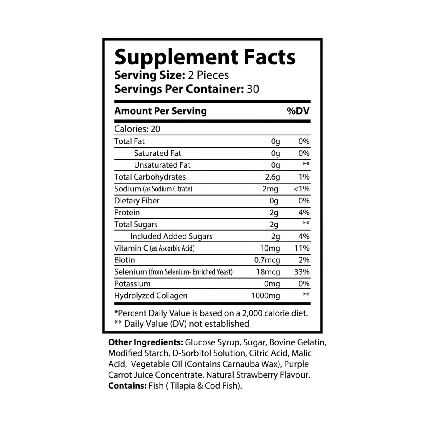 Caviar Cleanse Collagen Gummies (60 Gummies)