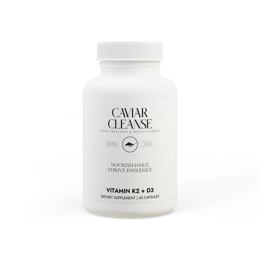 Caviar Cleanse Vitamin K2 + D3 Supplement (60 Capsules)