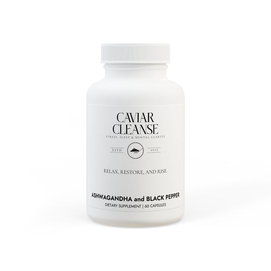 Caviar Cleanse Ashwagandha and Black Pepper Supplement (60 capsules)