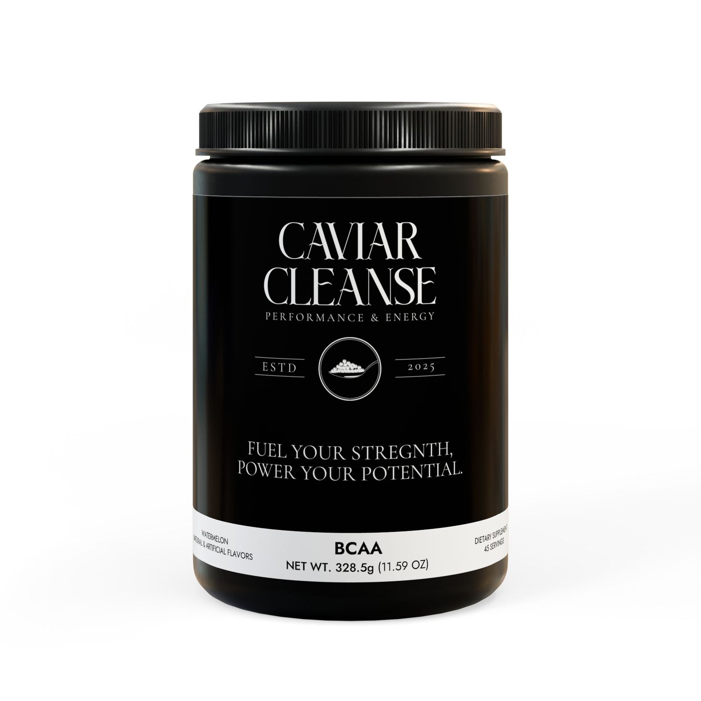 Caviar Cleanse BCAA Supplement, Watermelon (325g, 11.46oz, 45 servings)