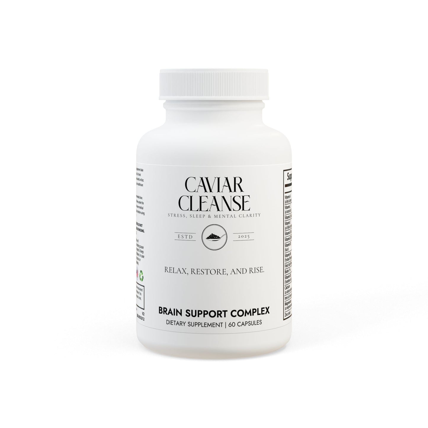 Caviar Cleanse Brain Support Complex Supplement (60 Capsules)