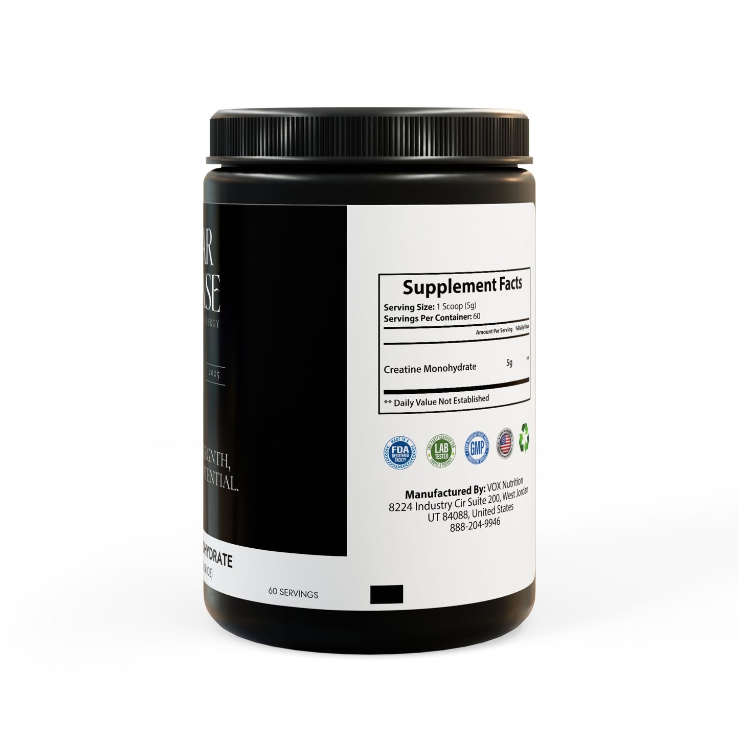 Caviar Cleanse Creatine Monohydrate Supplement (300g, 10.58oz)