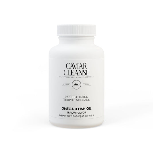 Caviar Cleanse Omega 3 Fish Oil Supplement (60 Softgels)