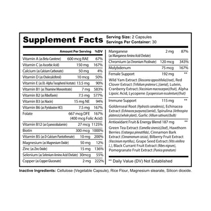 Caviar Cleanse Multivitamin for Women Supplement (60 Capsules)
